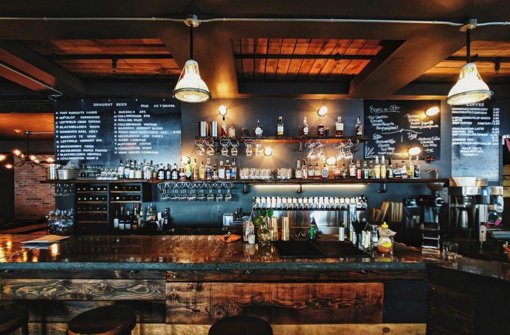 Comptoir du bar